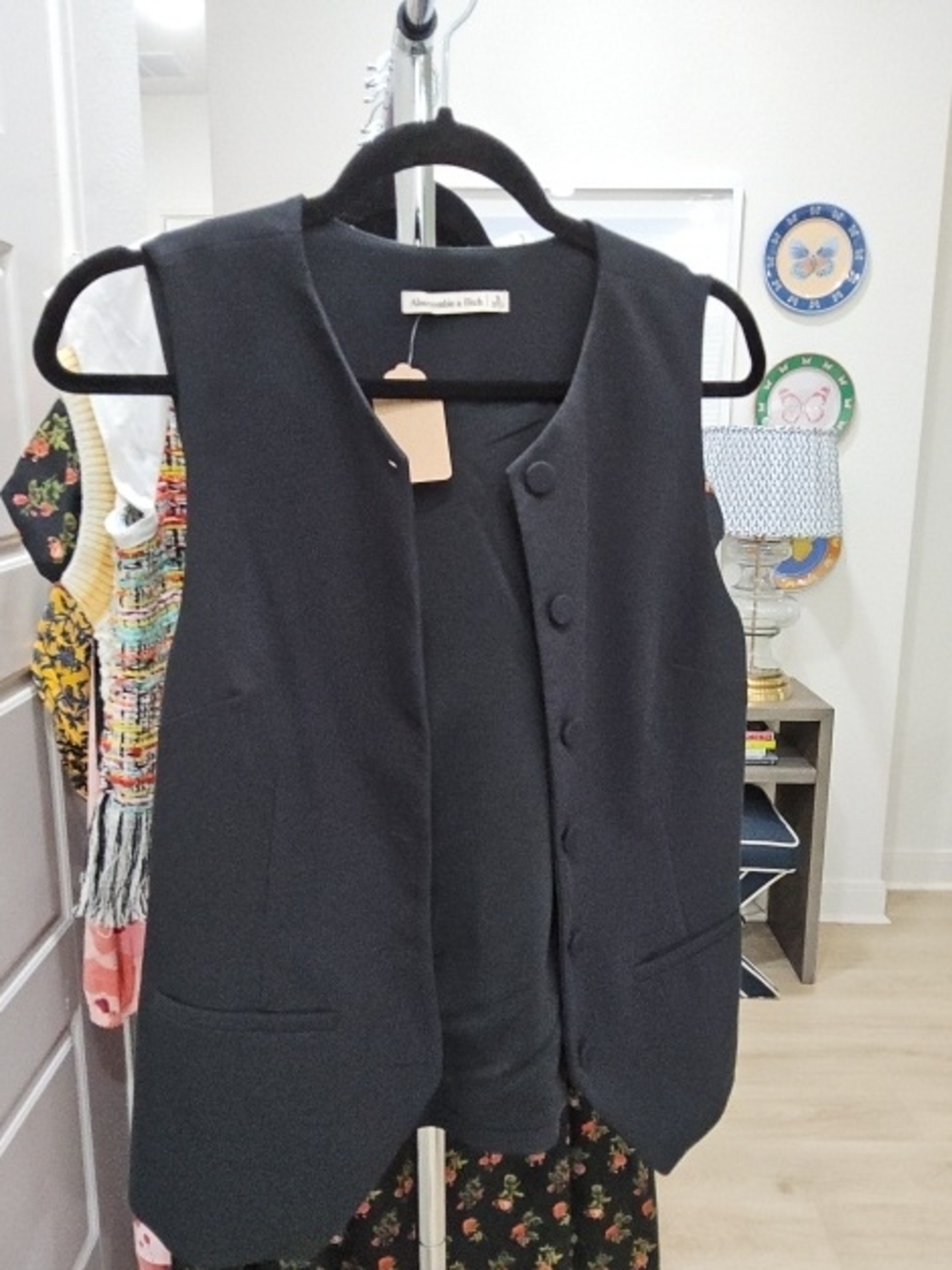 Abercrombie & Fitch Black Sleeveless Vest